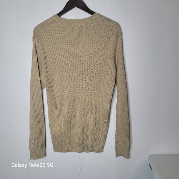 NWOT Ralph Lauren Purple Label Silk Ribbed Sweater Size Large - Picture 4 of 12